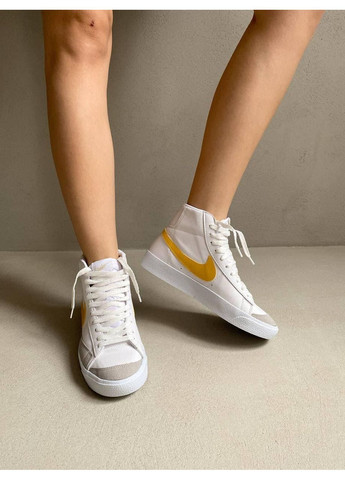 КРОССОВКИ ЖЕНСКИЕ NIKE BLAZER VINTAGE 77 YELLOW НАЙК БЛЕЙЗЕР No Brand белые демисезоны (368888254)
