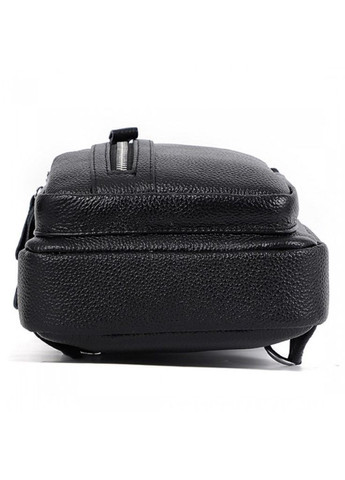 Чорний шкіряний чоловічий слінг на плечі Tiding Bag (302390971)