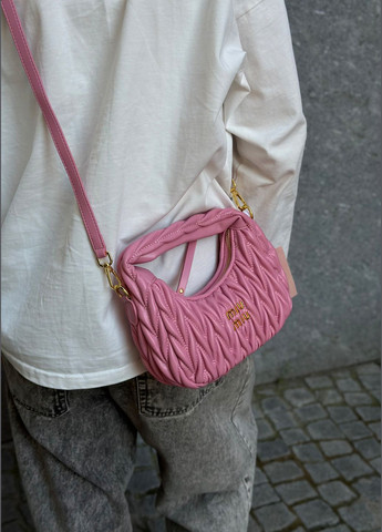Женская сумка Miu miu 2178 розовая No Brand (301510091)