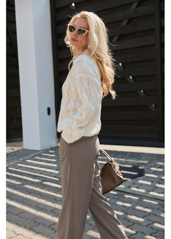 Білий светр 2890 сірий Triko Bakh