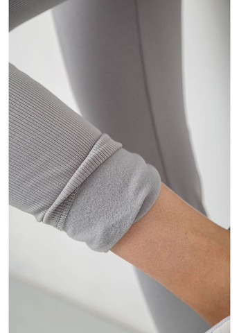 Лосины однотонные в рубчик утепленные на флисе Sport Line (356079361)