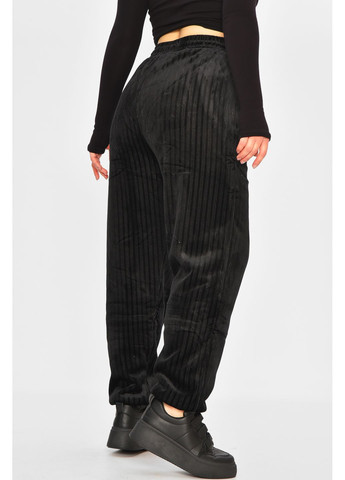 Штаны женские на искусственном меху черного цвета Let's Shop (365726828)