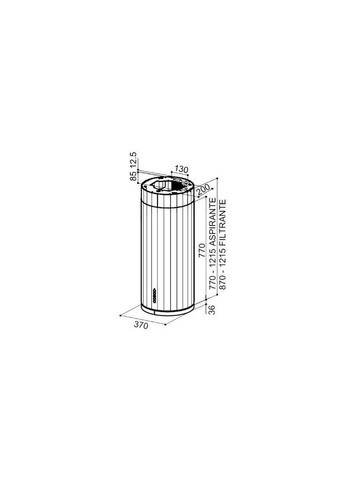 Вытяжка кухонная (m452462) Faber Corinthia Isola Ev8+ Wh Matt/Ts A37 (369019492)