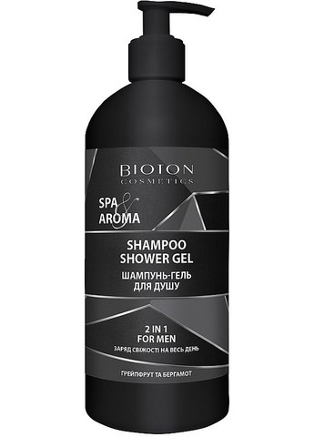 Мужской шампунь-гель для душа 2в1 Spa & Aroma Men Shampoo Shower Gel 750ml (2-947306) BIOTON COSMETICS (369794533)