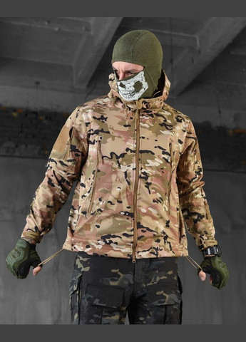 Тактична демісезонна куртка SoftShell мультикам No Brand (302970544)