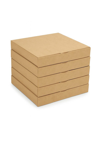 Набор из 5 коробок крафт для 16 конфет, орешков, макаронс, зефира и тарталеток с ячейками 185×185×35 мм подарочная упаковка Vals (365549374)
