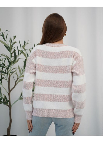 Персиковый зимний кашемировый джемпер в полоску джемпер Magnet
