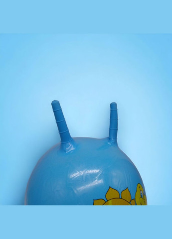 Мʼяч для фітнесу "Динозаврики" 45 см (блакитний) MIC (290251477)