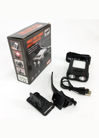 Мощный фонарик светодиодный на голову SH-T808-2XPE-20SMD-white/red, JO-363 Наголовный фонарь Bailong (351485957)