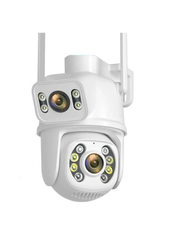 Камера відеоспостереження вулична Q28-6MP Dual IP Camera поворотна IP66 білий (2390000023) No Brand (341679339)