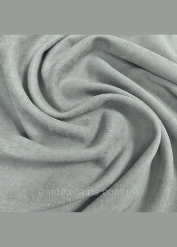 Комплект шторы на тесьме 2 шт 150х250 микровелюр Серо-голубой тюль вуаль 350х250 Белый No Brand (337358473)