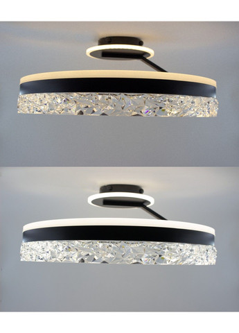 Управляемая светодиодная люстра STELLA C ICE 90W 2R-APP-500x215-BLACK/WHITE-220-IP20 ESLLSE (301020904)