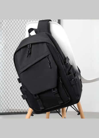 Рюкзак городской мужской с карманом для ноутбука. Черный No Brand (312551309)