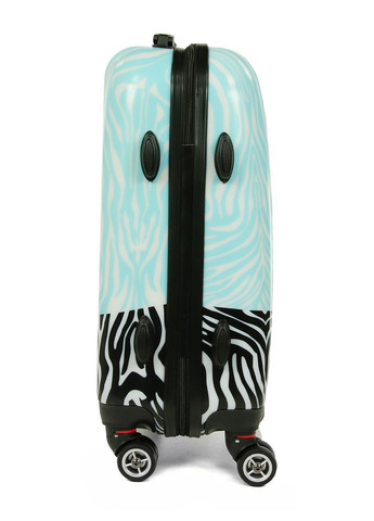 Чемодан Малый (S) Поликарбонат под Ручную кладь Worldline Airteх 809 Zebra 44 л 54х39х23 см Разноцветный AIRTEX (298285294)