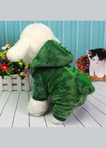 Костюм комбінезон для котів Pet Style "Діно" Зелений 2XL No Brand - (323234760)