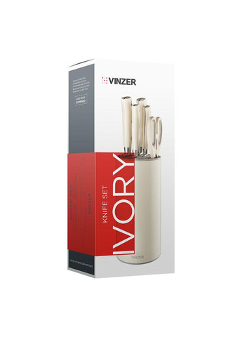Набір ножів Ivory 6 предметів (50117) Vinzer бежевий,