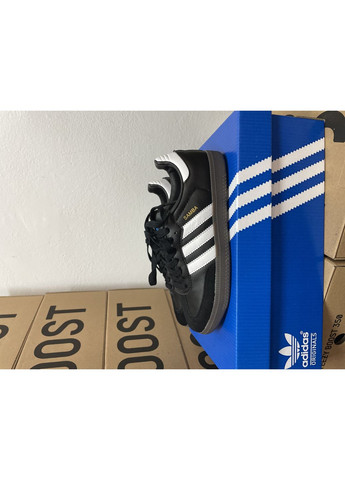 КРОССОВКИ ЖЕНСКИЕ ADIDAS SAMBA OG BLACK / WHITE АДИДАС САМБА No Brand чёрные демисезоны (368869720)