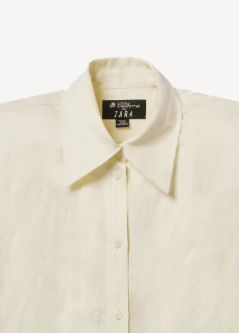 Молочна сукня Zara однотонна