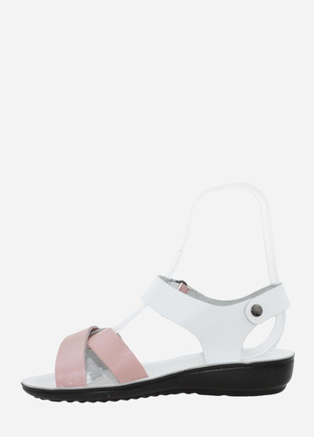 Белые босоножки rt400-31-08 белый-розовый Tibet