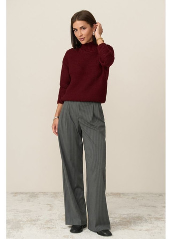 Бордовый свитер 2881 натуральный Triko Bakh