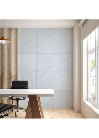 Декоративна ПВХ плита 600х600х3мм грецький мармур (S) SW-00001623 Sticker Wall (353967825)