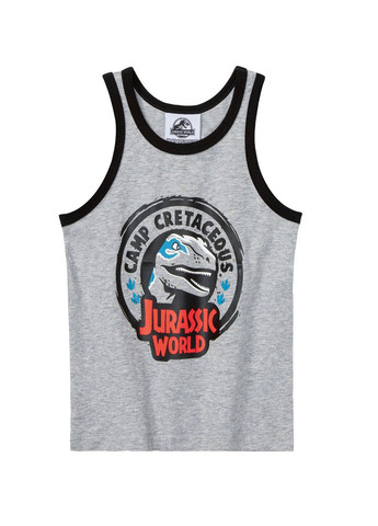 Серый демисезонный комплект (майка, трусы) Jurassic World