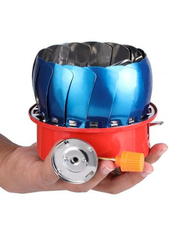 Туристическая газовая горелка с пьезоподжигом, Портативная газовая плита с защитой от ветра и чехлом для переноски ZT-203 Kovar (350349010)