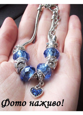 Модний браслет з шармами сови і серце, 6845 No Brand (356775613)