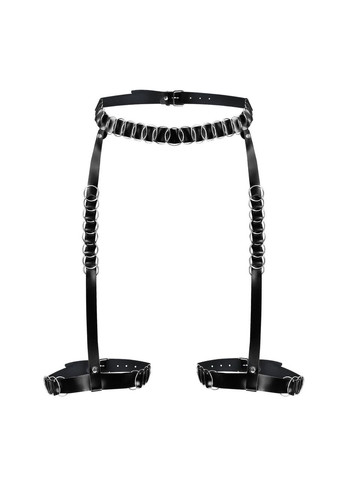 Гартери прикрашені кільцями Art of Sex — Geneva, Натуральна шкіра, Розмір L-2XL No Brand (303898270)