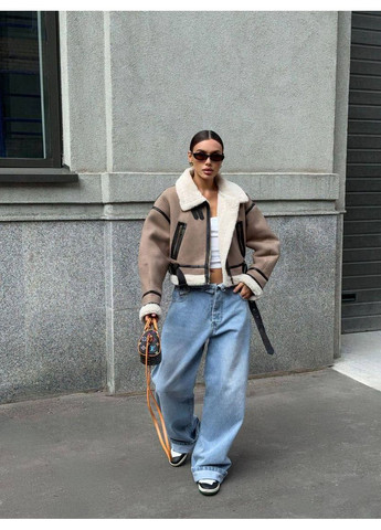 Дубленка женская трендовая (замеры в описании) Vione (368708726)