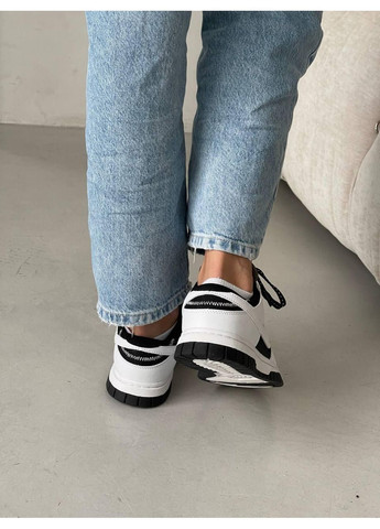 Чорні Осінні кросівки чоловічі nike dunk air low black white найк сб данк No Brand