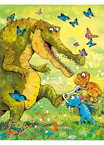 Книга Друзья-динозаврики. Страшный крокодил Ларс Меле 2023г 48 с РАНОК (293059824)