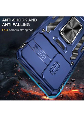 Ударостойкий чехол Camshield Army с кольцом для Samsung Galaxy S24 Синий Epik (372498942)