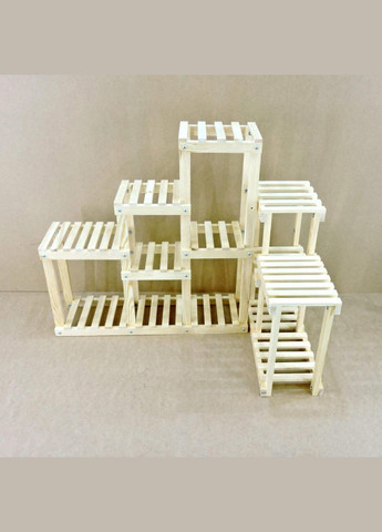 Подставка для цветов из дерева Дранси бланже (ЦВТ-006301) No Brand (328226475)