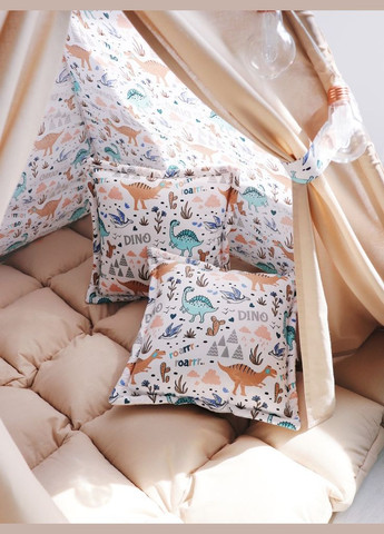 Дитячий вігвам "Динозаврики" з ковриком БОН БОН. Повний комплект No Brand (316256916)