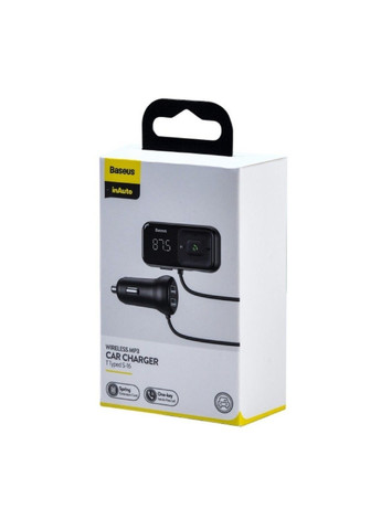АЗП з FM-модулятором T Shaped S-16 Car Bluetooth MP3 Player Black Baseus (371363166)