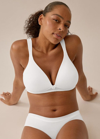 Білий бюстгальтер Naturana