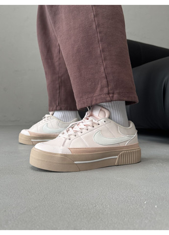 КРОСІВКИ ЖІНОЧІ NIKE COURT LEGACY LIFT LIGHT PINK НАЙК КОУРТ ЛЕГАСІ No Brand рожеві демісезони (367115143)