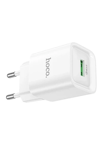 Зарядное устройство Hoco C145A Charm QC3.0 18W USB-A PC+ABS 74,8x33x33 мм Белый No Brand C145A Charm QC3.0 18W (1USB-A) (402071209)