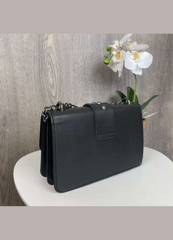 Жіноча міні сумочка з пташками клатч сумка на плече чорна Bird (314762001)