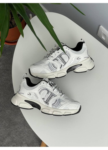 Кроссовки женские и мужские Dior Chrono White Black | Диор Хроно белые No Brand белые демисезоны (353690641)