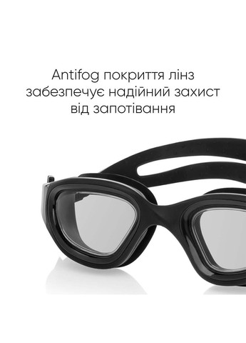 Очки для плавания Sangan Уни Anti-fog Черный Renvo (333956773)