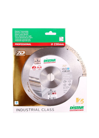 Алмазний диск 1A1R Hard ceramics Advanced (230 х 1.6 мм, 25.4 мм) відрізний круг 11120528017 (10230) Distar (295032891)