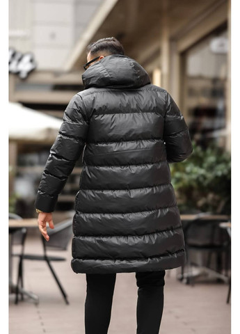 Черная нереальный продлинный пуховик 🔥 😍 премиум качество 🔥 No Brand