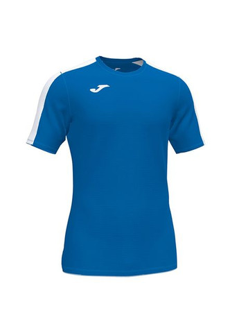 Синяя футболка футбольная academy сине-белая 101656.702 с коротким рукавом Joma Модель
