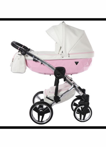 Універсальний візок 2 в 1 Candy 01, білий з рожевим () Junama J-Cy-01 (335030485)