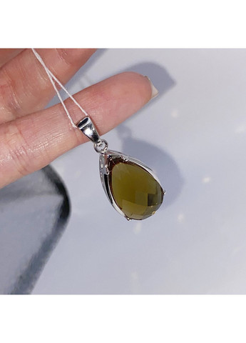 Кулон серебряный с султанитом 5,59 г No Brand (369736732)