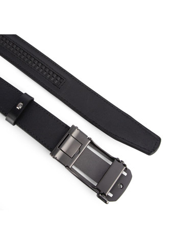 Ремень кожаный мужской черный на автомате SF-3421 XXL (145 см) батальный SFIP (344562098)