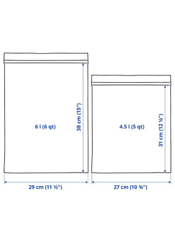 ZIP пакет для заморозки ІКЕА ISTAD (40525685) IKEA (278407365)