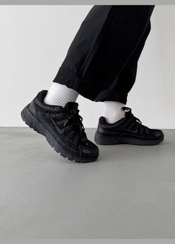 Чорні Осінні кросівки чоловічі і жіночі nike p-6000 black | найк п-6000 чорні No Brand